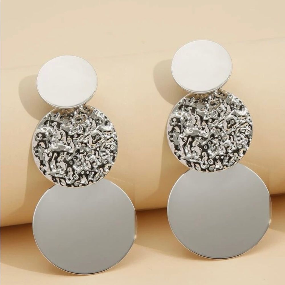 Silver Statement Earrings 